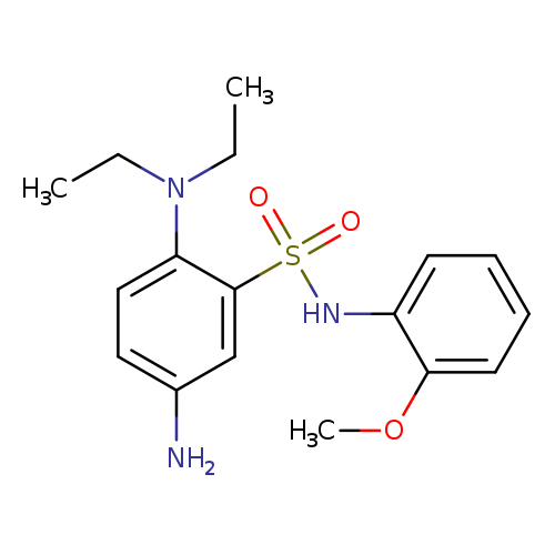 5-amino-2-(diethylamino)-N-(2-methoxyphenyl)benzene-1-sulfonamide