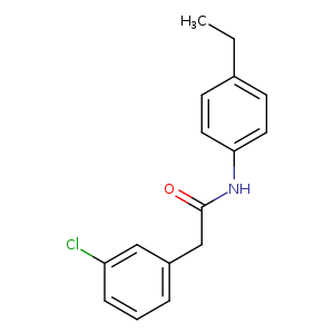 2-(3-chlorophenyl)-N-(4-ethylphenyl)acetamide