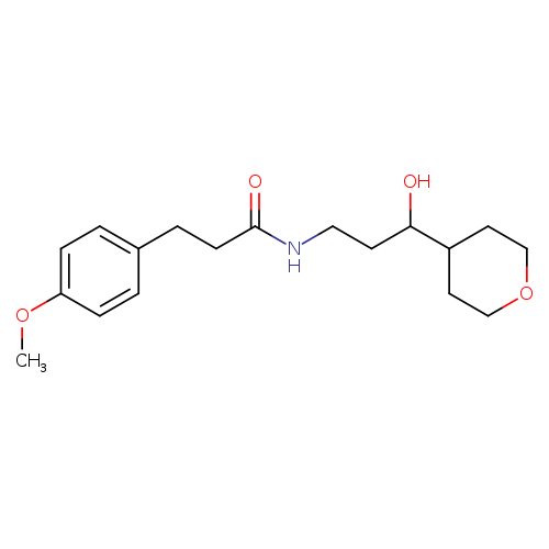 N-[3-hydroxy-3-(oxan-4-yl)propyl]-3-(4-methoxyphenyl)propanamide