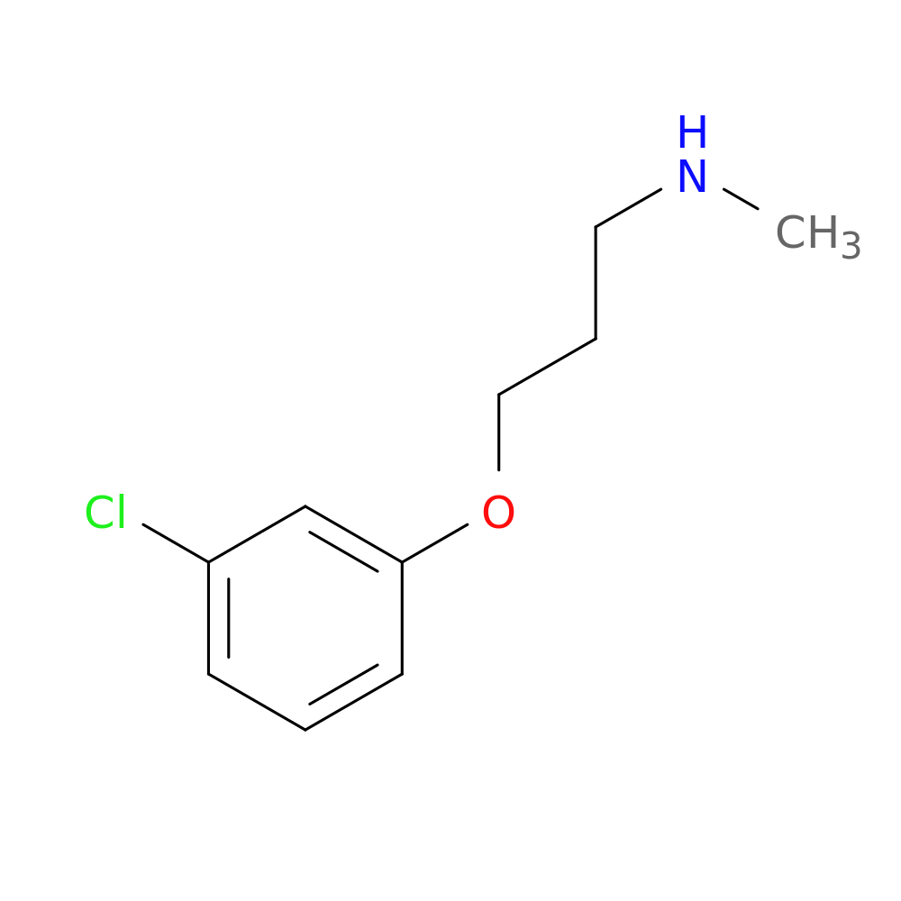 3-(3-chlorophenoxy)-N-methyl-1-propanamine