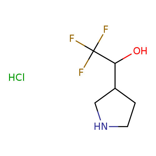 2,2,2-trifluoro-1-(pyrrolidin-3-yl)ethan-1-ol hydrochloride