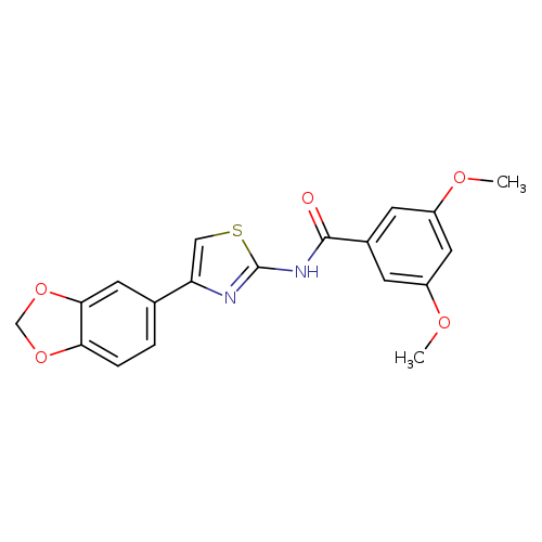 N-[4-(2H-1,3-benzodioxol-5-yl)-1,3-thiazol-2-yl]-3,5-dimethoxybenzamide