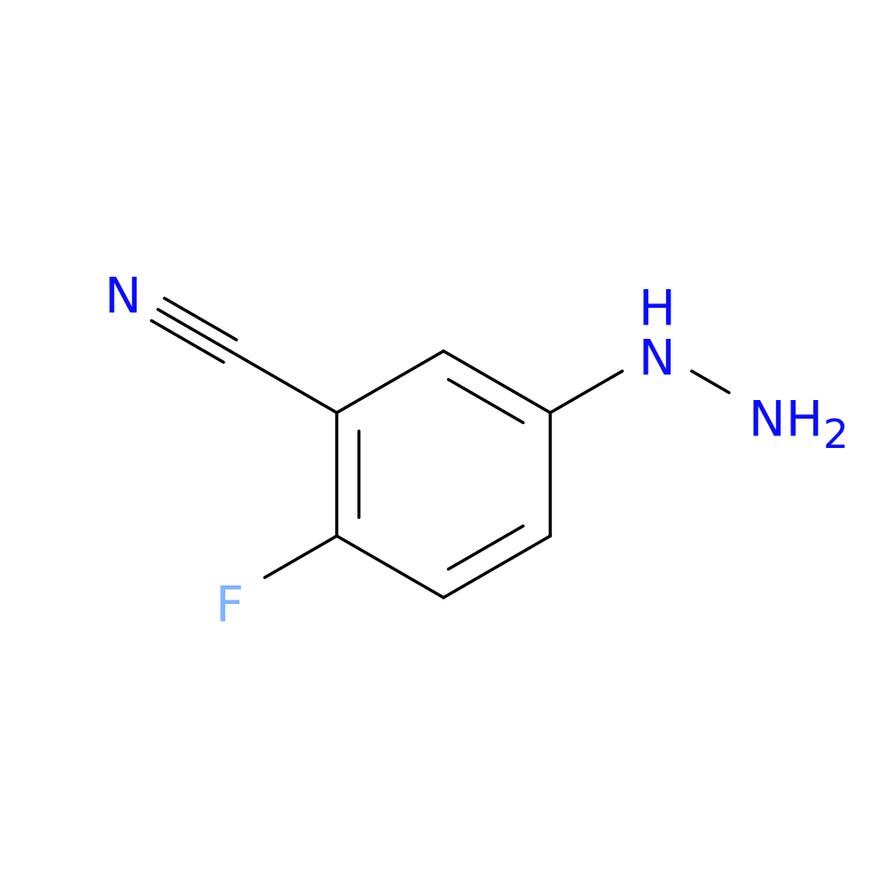 2-Fluoro-5-hydrazinylbenzonitrile