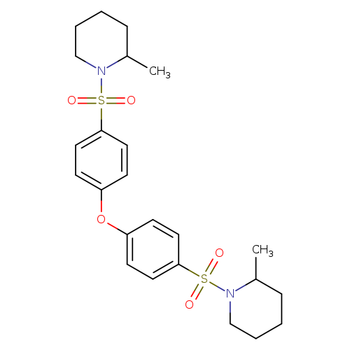 2-methyl-1-(4-{4-[(2-methylpiperidin-1-yl)sulfonyl]phenoxy}benzenesulfonyl)piperidine