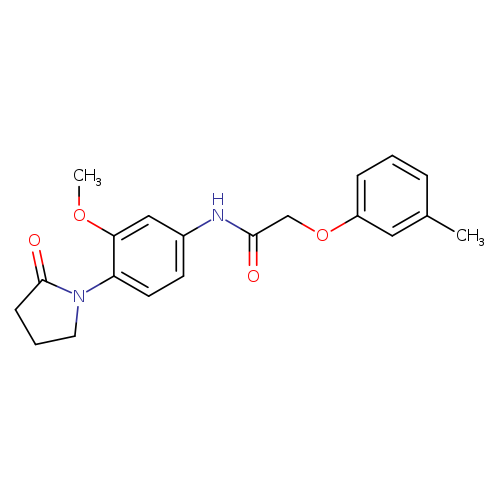 N-[3-methoxy-4-(2-oxopyrrolidin-1-yl)phenyl]-2-(3-methylphenoxy)acetamide