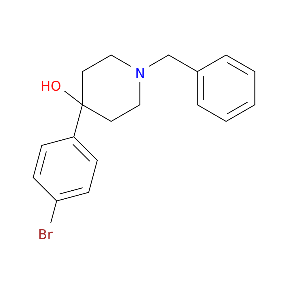 4-Piperidinol, 4-(4-bromophenyl)-1-(phenylmethyl)-