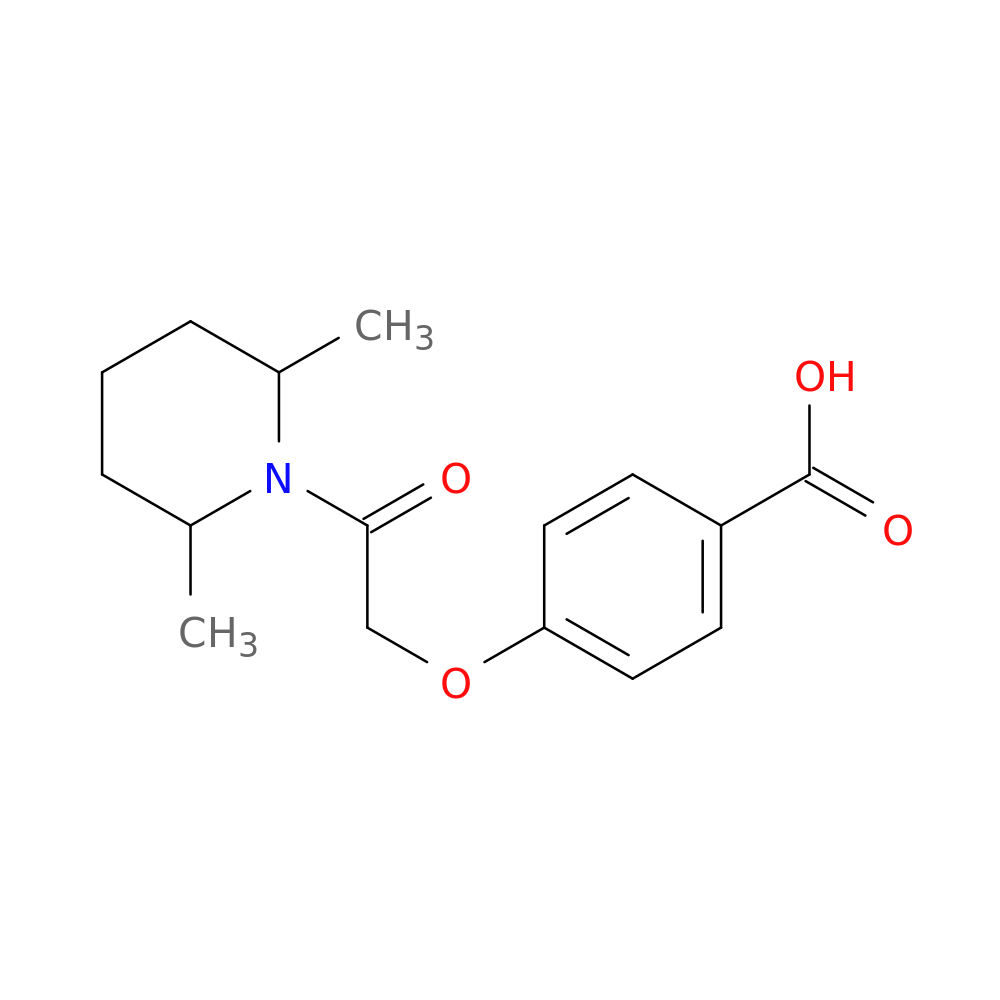 4-[2-(2,6-Dimethylpiperidino)-2-oxo-ethoxy]benzoic acid
