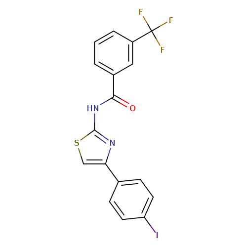 N-[4-(4-iodophenyl)-1,3-thiazol-2-yl]-3-(trifluoromethyl)benzamide