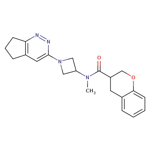 N-(1-{5H,6H,7H-cyclopenta[c]pyridazin-3-yl}azetidin-3-yl)-N-methyl-3,4-dihydro-2H-1-benzopyran-3-carboxamide