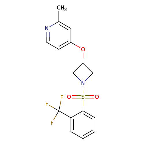 2-methyl-4-({1-[2-(trifluoromethyl)benzenesulfonyl]azetidin-3-yl}oxy)pyridine