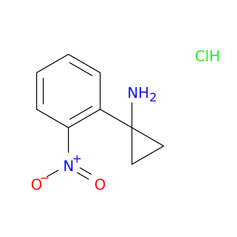 1-(2-nitrophenyl)cyclopropan-1-amine hydrochloride