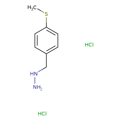 {[4-(methylsulfanyl)phenyl]methyl}hydrazinedihydrochloride