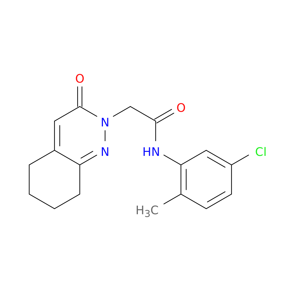 N-(5-chloro-2-methylphenyl)-2-(3-oxo-2,3,5,6,7,8-hexahydrocinnolin-2-yl)acetamide