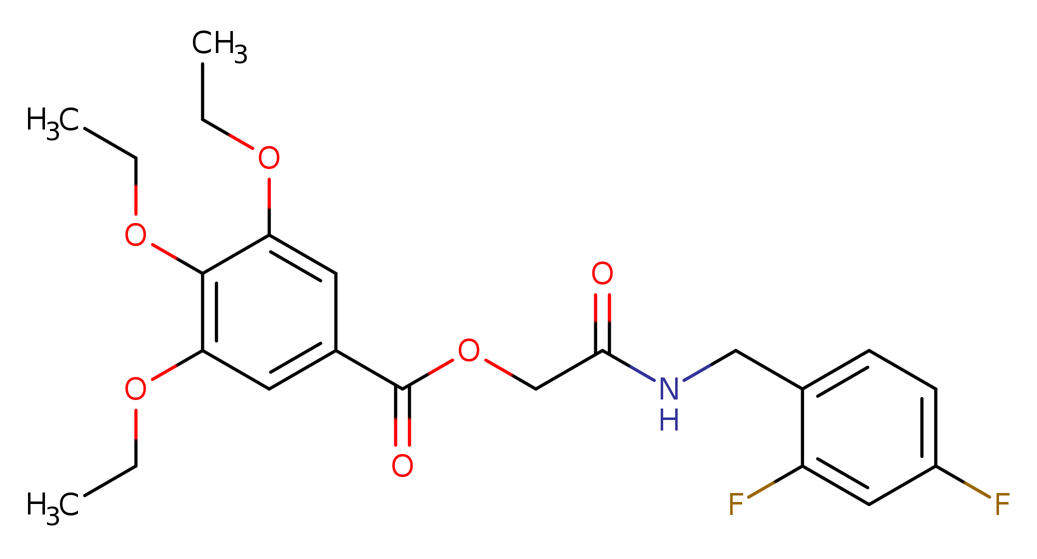 {[(2,4-difluorophenyl)methyl]carbamoyl}methyl 3,4,5-triethoxybenzoate