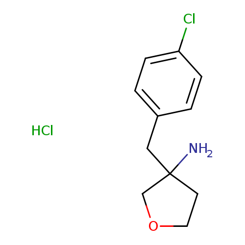 3-[(4-chlorophenyl)methyl]oxolan-3-amine hydrochloride