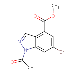METHYL 1-ACETYL-6-BROMO-1H-INDAZOLE-4-CARBOXYLATE