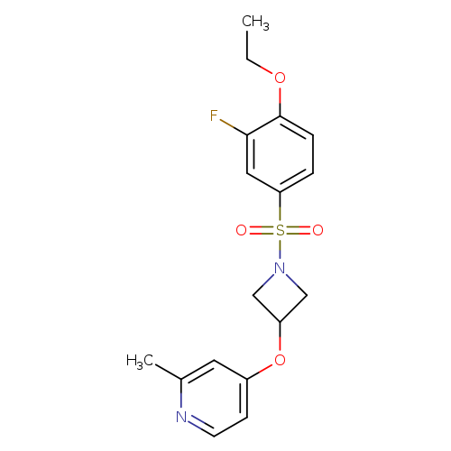 4-{[1-(4-ethoxy-3-fluorobenzenesulfonyl)azetidin-3-yl]oxy}-2-methylpyridine