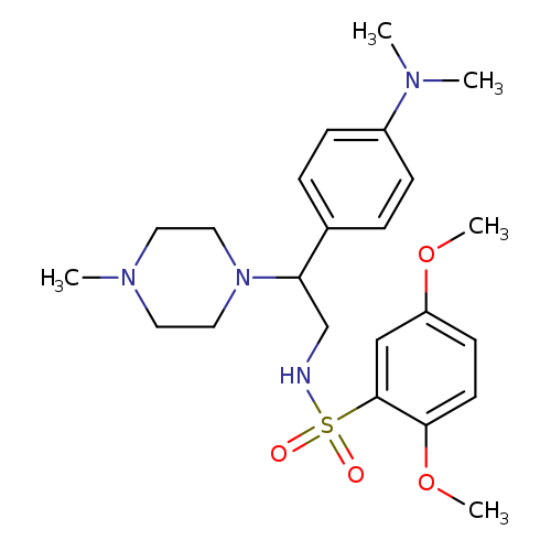 N-{2-[4-(dimethylamino)phenyl]-2-(4-methylpiperazin-1-yl)ethyl}-2,5-dimethoxybenzene-1-sulfonamide