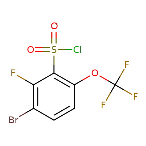 3-bromo-2-fluoro-6-(trifluoromethoxy)benzene-1-sulfonyl chloride