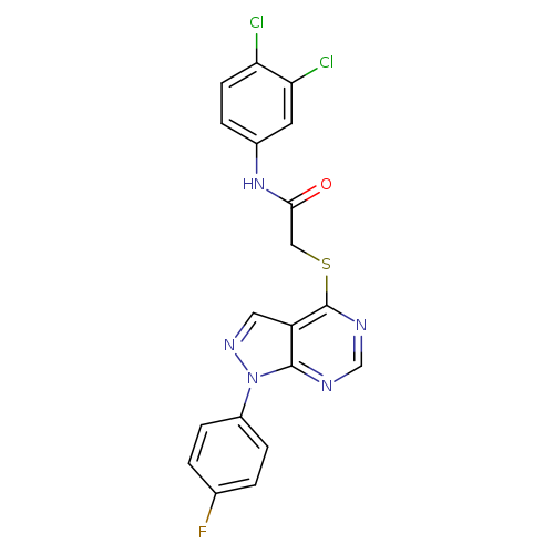 N-(3,4-dichlorophenyl)-2-{[1-(4-fluorophenyl)-1H-pyrazolo[3,4-d]pyrimidin-4-yl]sulfanyl}acetamide