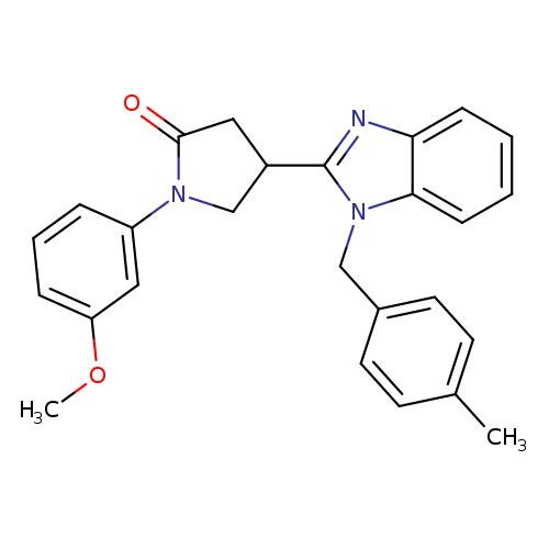1-(3-methoxyphenyl)-4-{1-[(4-methylphenyl)methyl]-1H-1,3-benzodiazol-2-yl}pyrrolidin-2-one