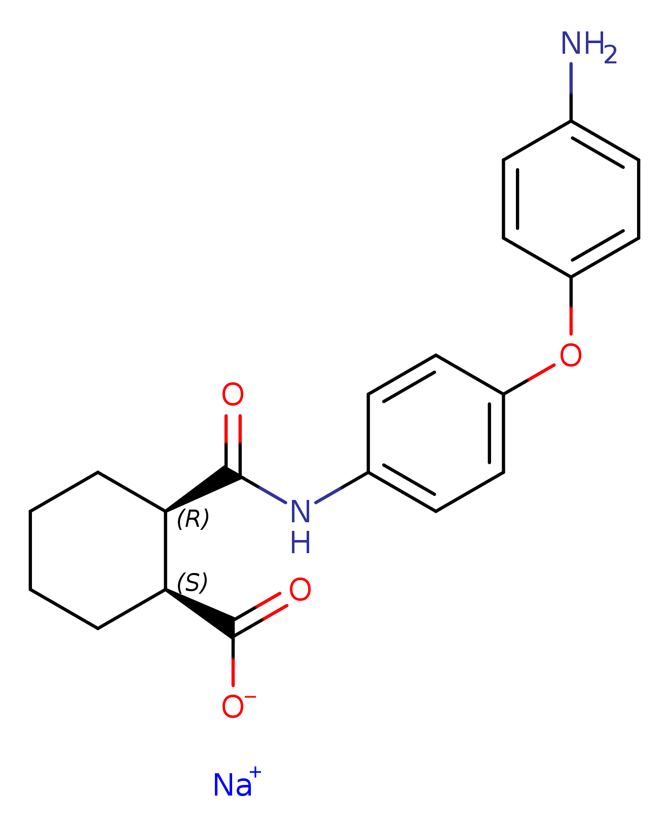 rac-sodium (1R,2S)-2-{[4-(4-aminophenoxy)phenyl]carbamoyl}cyclohexane-1-carboxylate