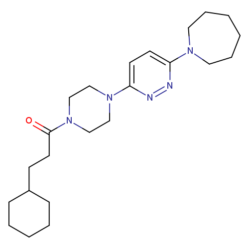 1-{4-[6-(azepan-1-yl)pyridazin-3-yl]piperazin-1-yl}-3-cyclohexylpropan-1-one