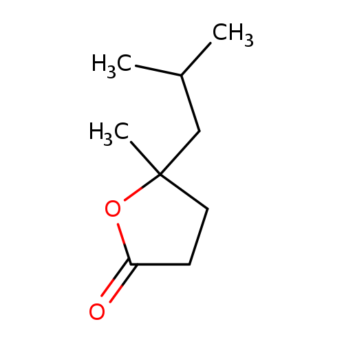 2(3H)-Furanone, dihydro-5-methyl-5-(2-methylpropyl)-