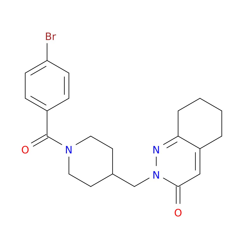 2-{[1-(4-bromobenzoyl)piperidin-4-yl]methyl}-2,3,5,6,7,8-hexahydrocinnolin-3-one