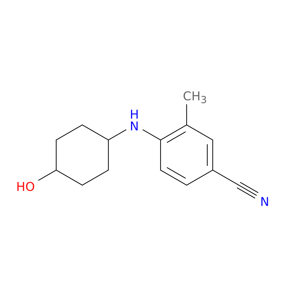 4-[(4-hydroxycyclohexyl)amino]-3-methylbenzonitrile