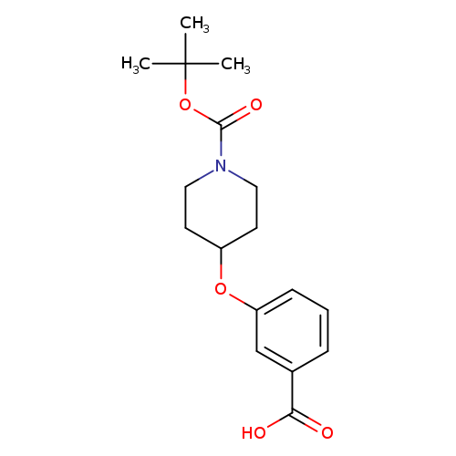 1-Piperidinecarboxylic acid, 4-(3-carboxyphenoxy)-, 1-(1,1-dimethylethyl) ester