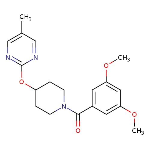2-{[1-(3,5-dimethoxybenzoyl)piperidin-4-yl]oxy}-5-methylpyrimidine