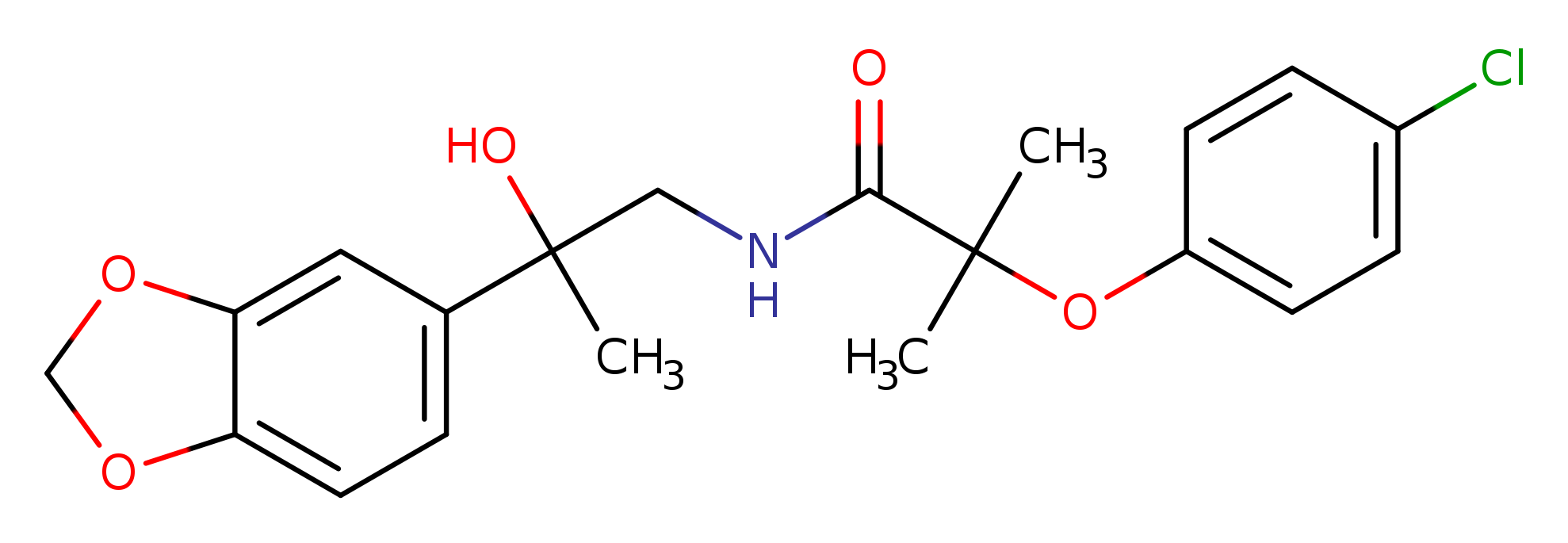 N-[2-(2H-1,3-benzodioxol-5-yl)-2-hydroxypropyl]-2-(4-chlorophenoxy)-2-methylpropanamide