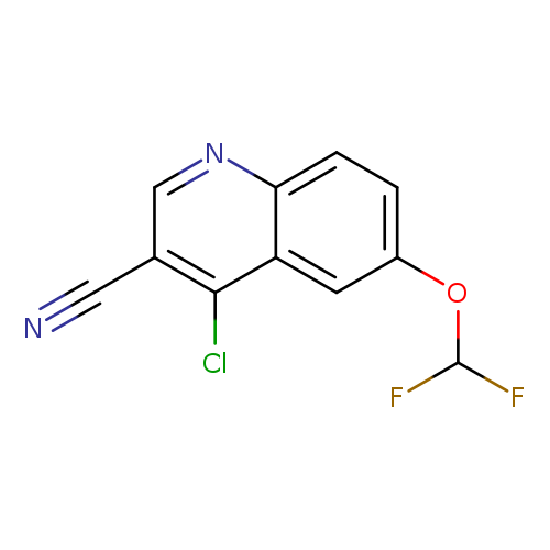 4-Chloro-6-(difluoromethoxy)quinoline-3-carbonitrile
