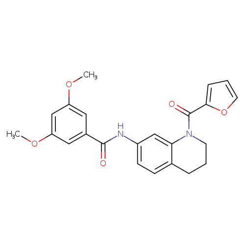 BENZAMIDE, N-[1-(2-FURANYLCARBONYL)-1,2,3,4-TETRAHYDRO-7-QUINOLINYL]-3,5-DIMETHOXY-
