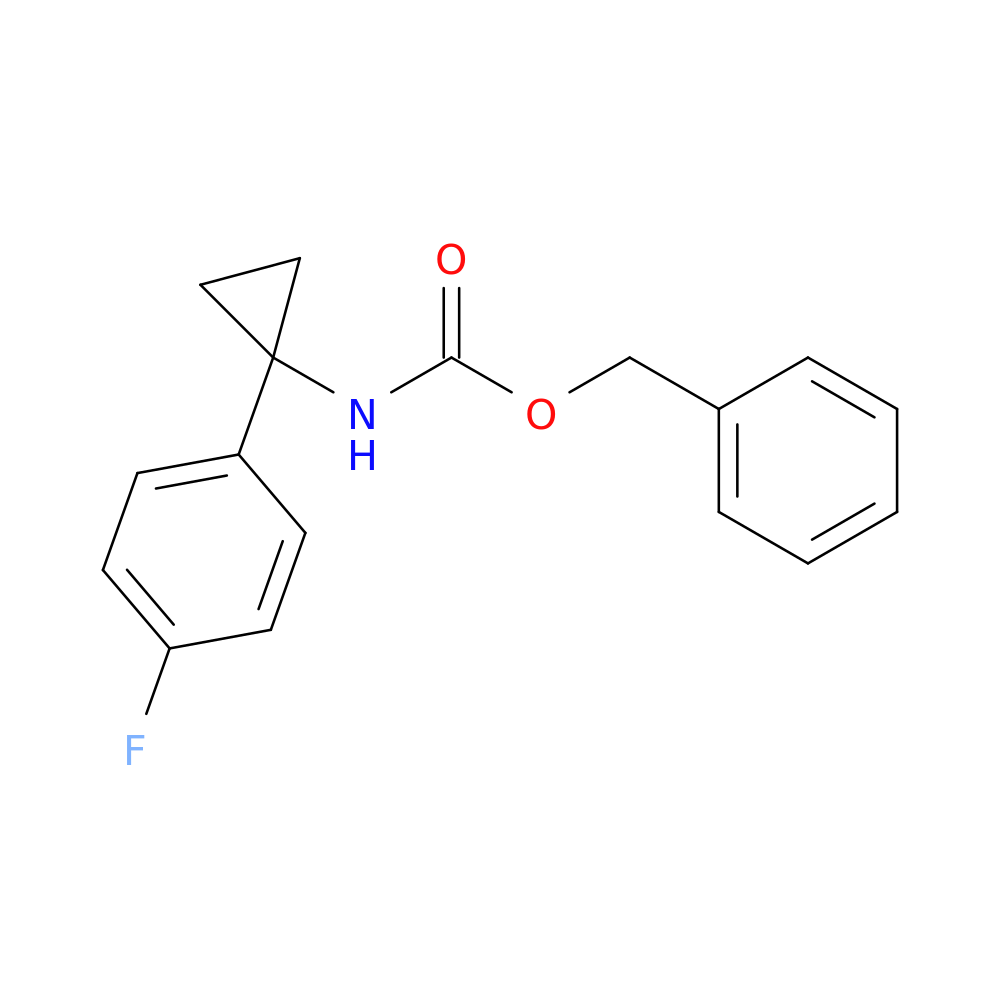 Benzyl 1-(4-fluorophenyl)cyclopropylcarbamate