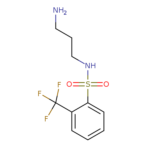 N-(3-Aminopropyl)-2-(trifluoromethyl)benzene-1-sulfonamide