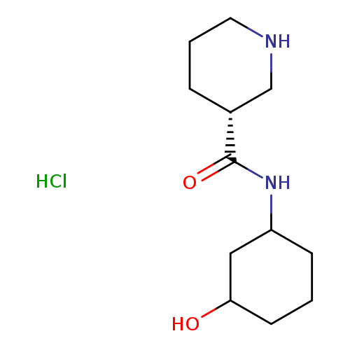 (3R)-N-(3-hydroxycyclohexyl)piperidine-3-carboxamide hydrochloride