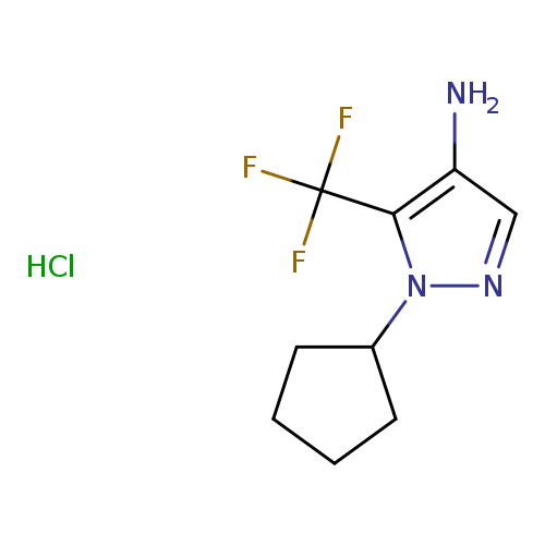 1-cyclopentyl-5-(trifluoromethyl)-1H-pyrazol-4-amine hydrochloride