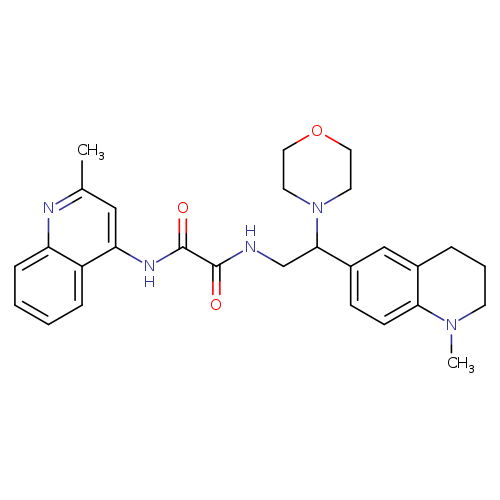 N'-[2-(1-methyl-1,2,3,4-tetrahydroquinolin-6-yl)-2-(morpholin-4-yl)ethyl]-N-(2-methylquinolin-4-yl)ethanediamide