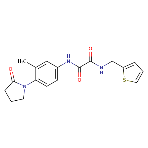 N'-[3-methyl-4-(2-oxopyrrolidin-1-yl)phenyl]-N-[(thiophen-2-yl)methyl]ethanediamide