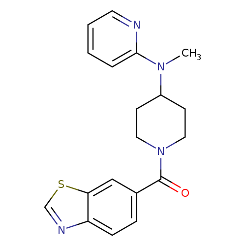 N-[1-(1,3-benzothiazole-6-carbonyl)piperidin-4-yl]-N-methylpyridin-2-amine