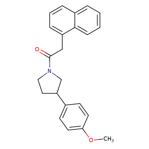 1-[3-(4-methoxyphenyl)pyrrolidin-1-yl]-2-(naphthalen-1-yl)ethan-1-one