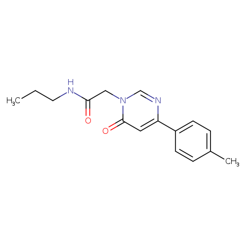 2-[4-(4-methylphenyl)-6-oxo-1,6-dihydropyrimidin-1-yl]-N-propylacetamide