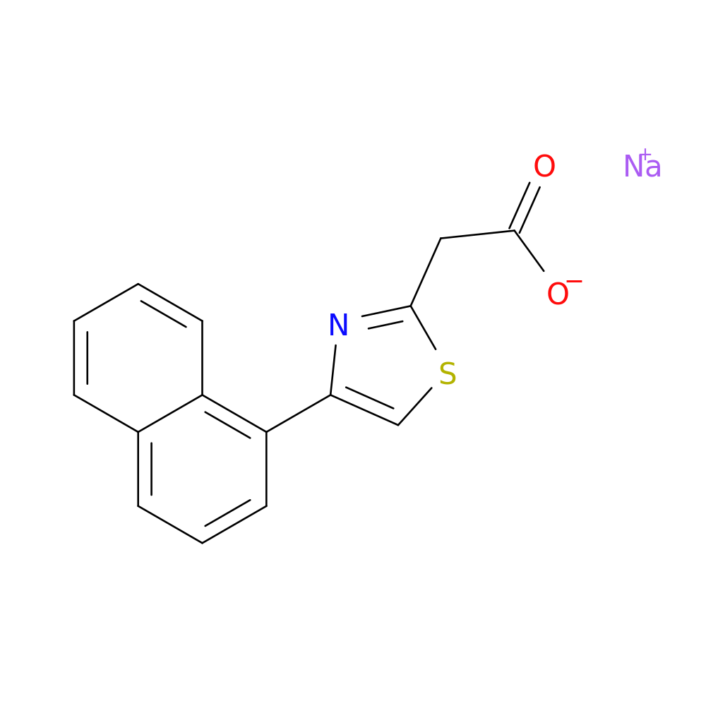sodium 2-[4-(naphthalen-1-yl)-1,3-thiazol-2-yl]acetate