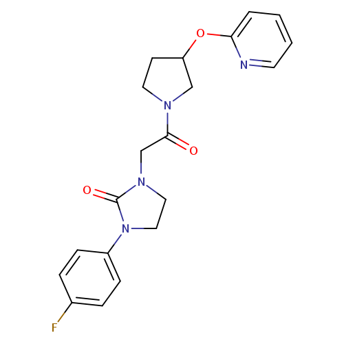 1-(4-fluorophenyl)-3-{2-oxo-2-[3-(pyridin-2-yloxy)pyrrolidin-1-yl]ethyl}imidazolidin-2-one