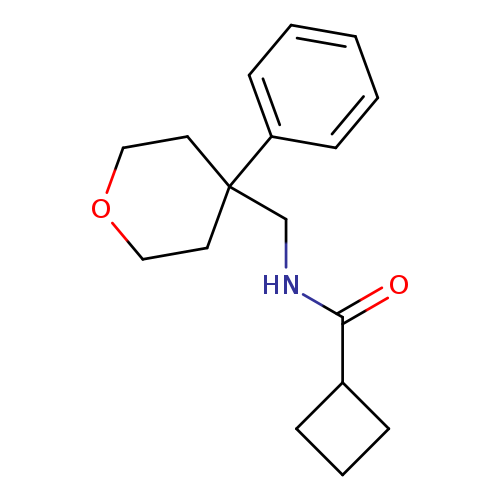 N-[(4-phenyloxan-4-yl)methyl]cyclobutanecarboxamide