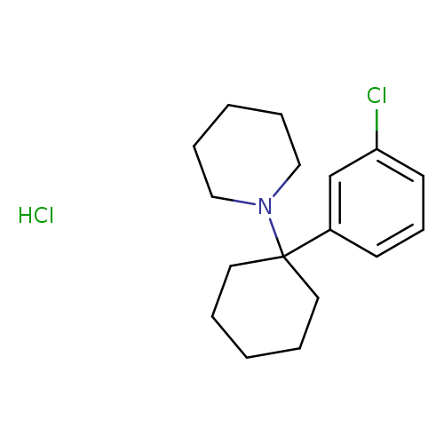 1-[1-(3-chlorophenyl)cyclohexyl]-piperidine, monohydrochloride