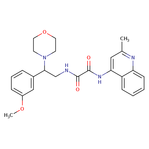 N'-[2-(3-methoxyphenyl)-2-(morpholin-4-yl)ethyl]-N-(2-methylquinolin-4-yl)ethanediamide