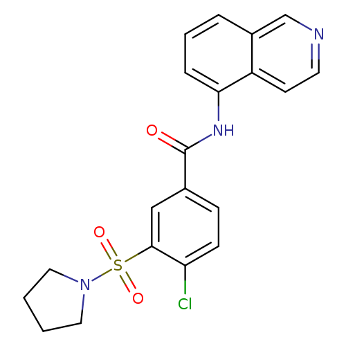 4-chloro-N-(isoquinolin-5-yl)-3-(pyrrolidine-1-sulfonyl)benzamide